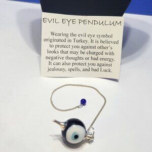 Vintage Evil Eye Pendulum for Clarity and Protection